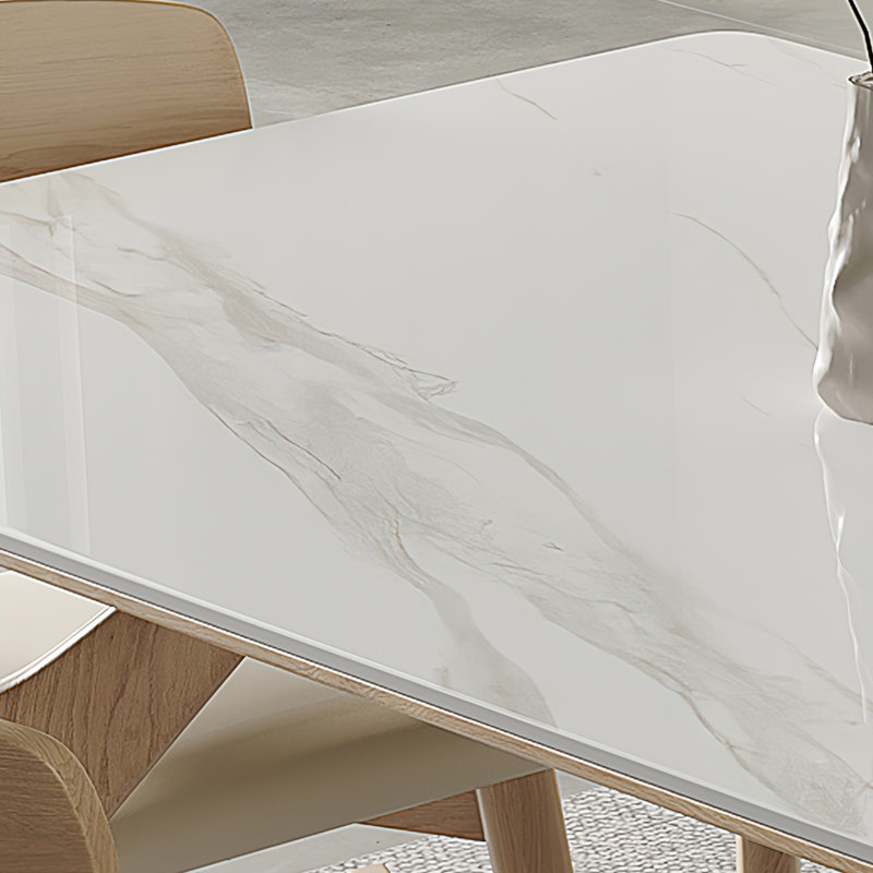 Table de salle à manger italienne moderne, 5 pièces: table, 4 chaises, H 29,53 po x l 55,12 po x P 31,5 po