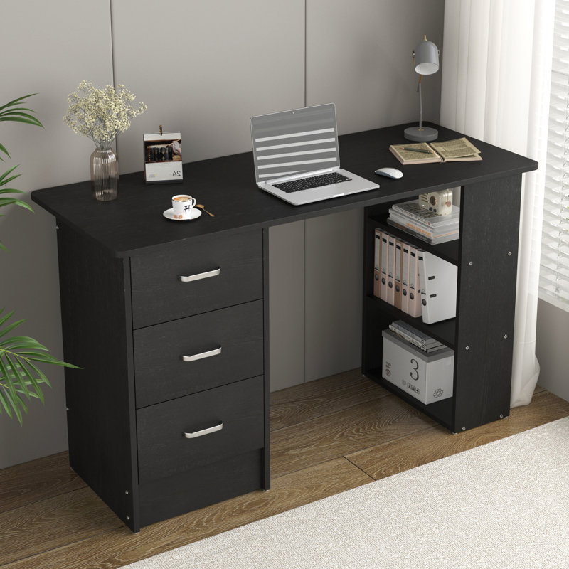 Bureau d'écriture rectangulaire L 47,24 po Lianna, Noir