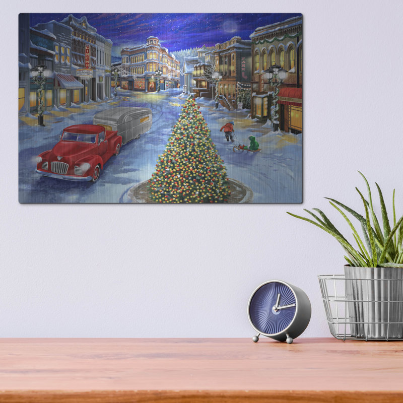 «Main Street Christmas» par Bigelow Illustration, H 12 po x l 16 po