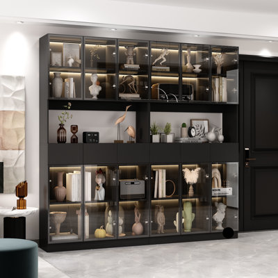 78.7" H x 94.5" W Display Case With Light