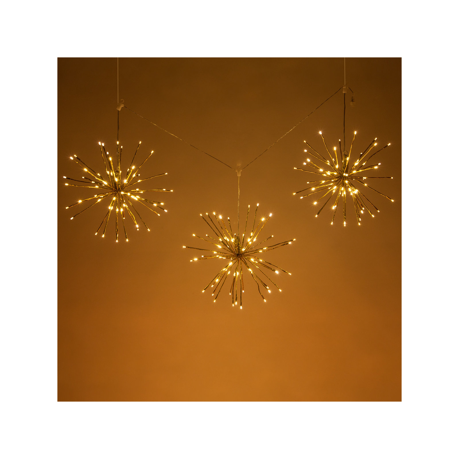 15'' LED Lighted Trees & Branches, Gold