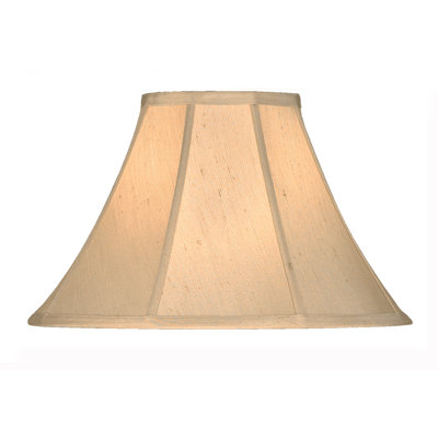 Abat-jour cloche en soie / shantung H 9,5 po x l 17 po (araignée)