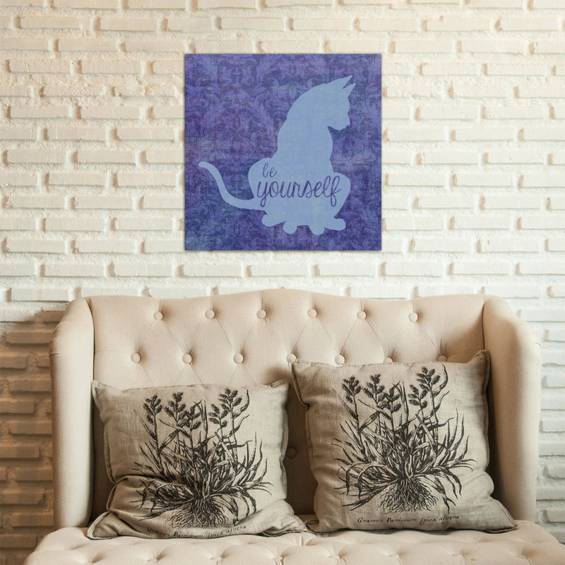 « cat » par erin clark, impression sur toile, H 37 po x l 37 po x P 1,5 po, Toile tendue, Pas de tapis