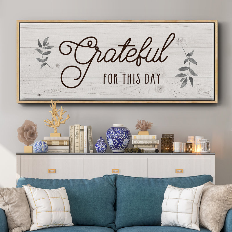 For this Day- Framed Canvas, 20" H x 50" W