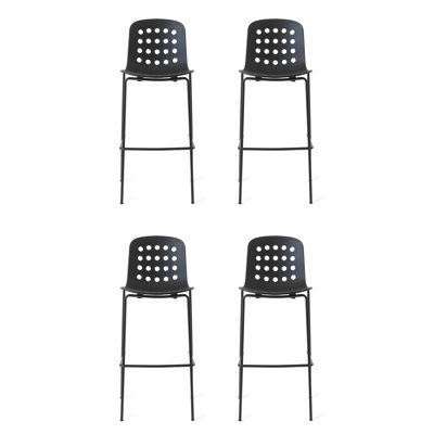 Tabouret de bar perforé Holi (ensemble de 4)