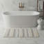 Tapis de bain en coton tissé à la main