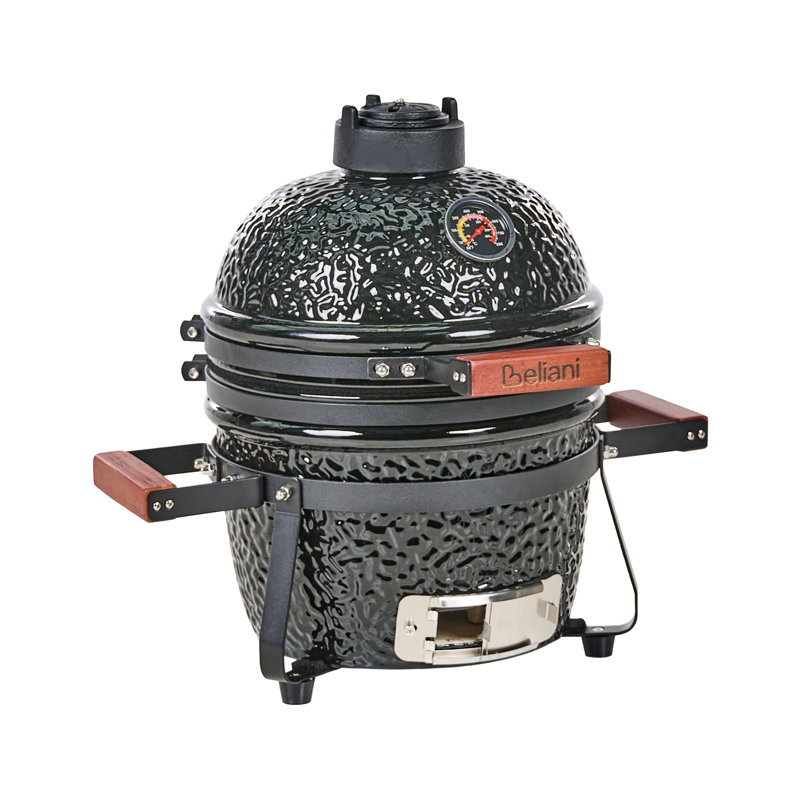 Beliani KAMADO 54cm W Kamado Charcoal Grill, Black