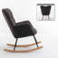 Chaise berçante rembourrée Modern Minimalist-1331658005