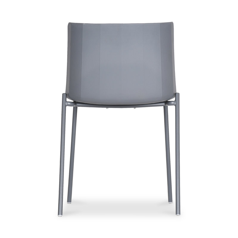 Outdoor Dining Side Chair, Gray
