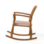 Chaise berçante d'extérieur en bois d'acacia
