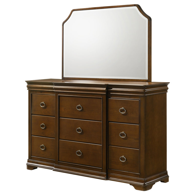 Commode 9 tiroirs avec miroir