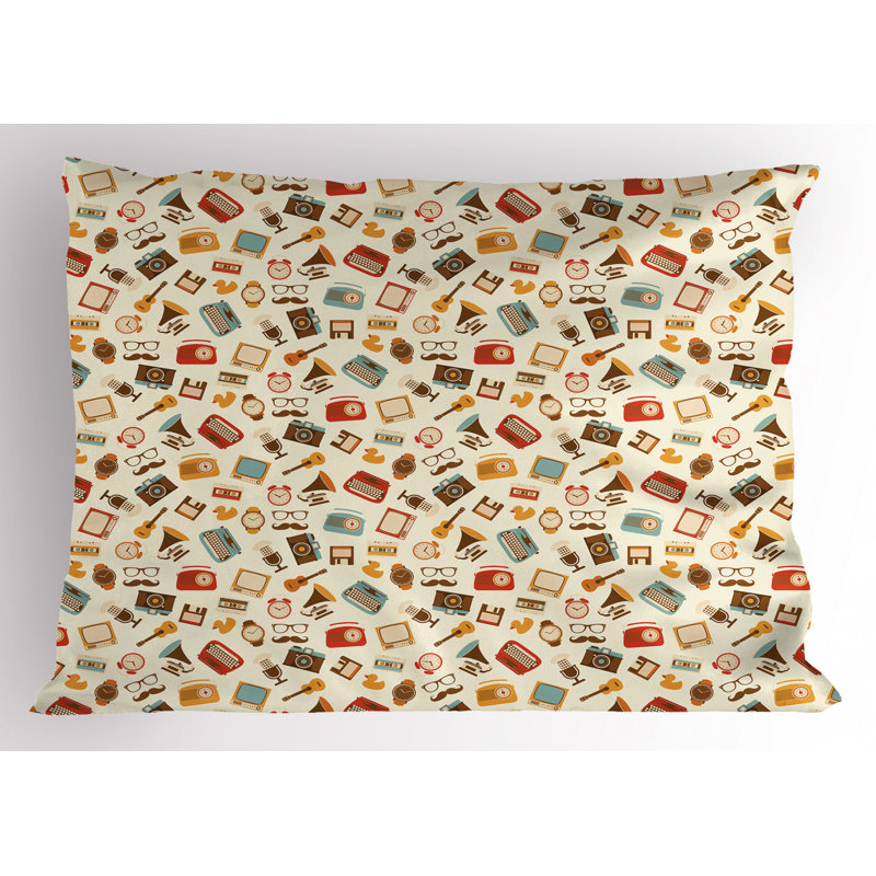 Retro Polyester Sham Set, Twin