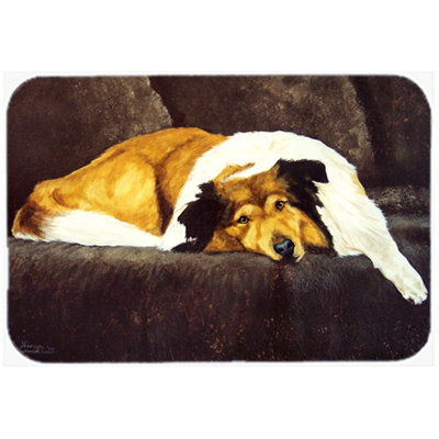 Caroline's Treasures Collie Glass Cutting Board