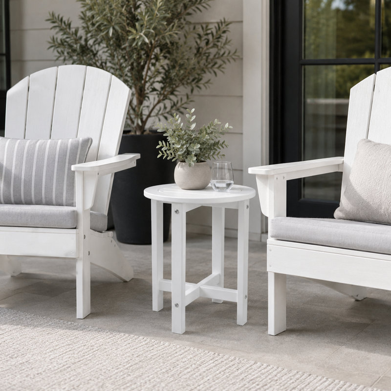 Table d'appoint résistante aux égratignures, White