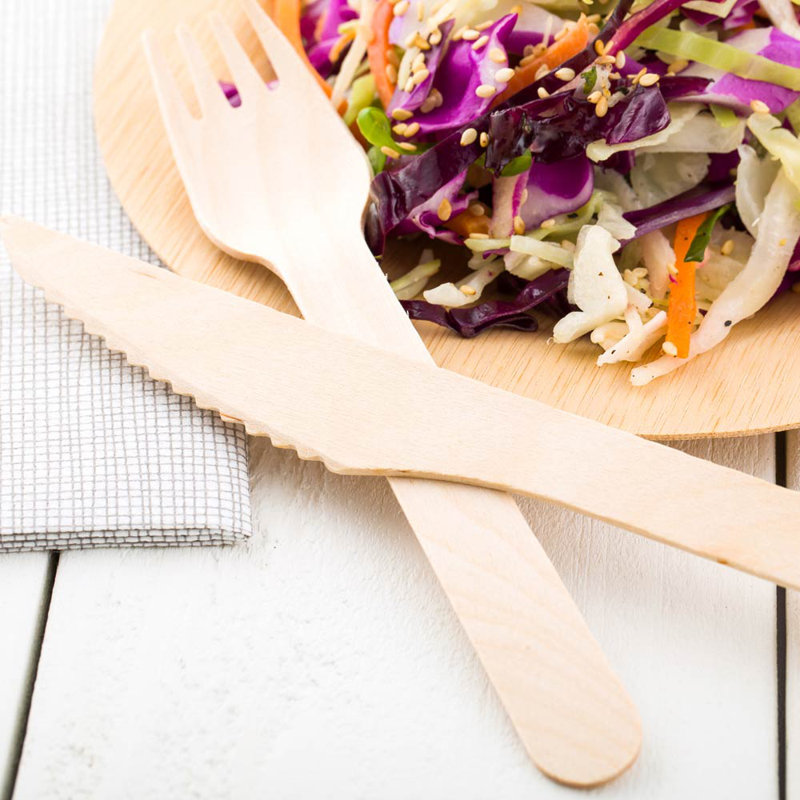 Disposable Wood Knives