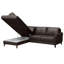 Migues Leather Corner Sofa with Sleeping Function and Storage-1251999397-1251999394