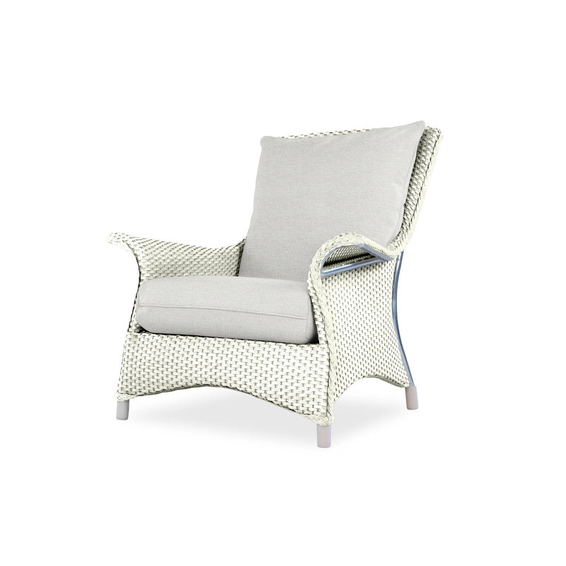 Mandalay Outdoor Lounge Chair, Ivory, Beach Natural