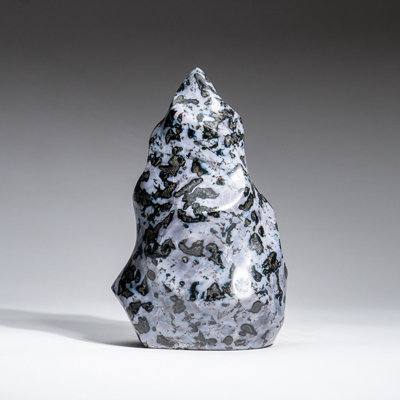 Genuine Polished Indigo Gabbro Flame Freeform (2.2 Lbs)