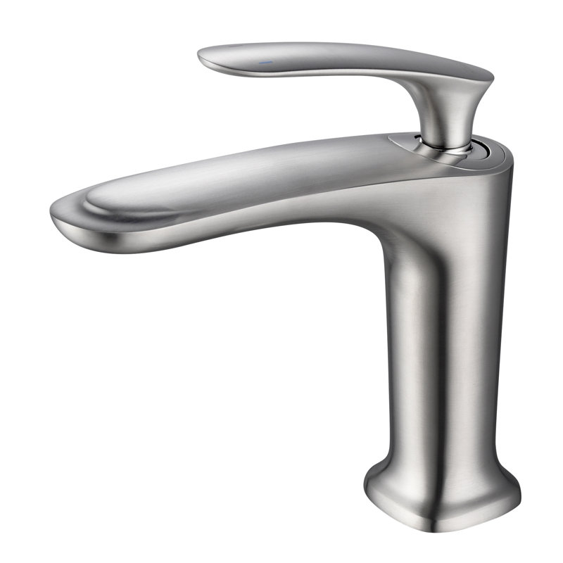 Robinet pour salle de bain à un trou Brianna, Nickel brossé