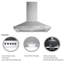 Hotte murale 30 pouces en acier inoxydable