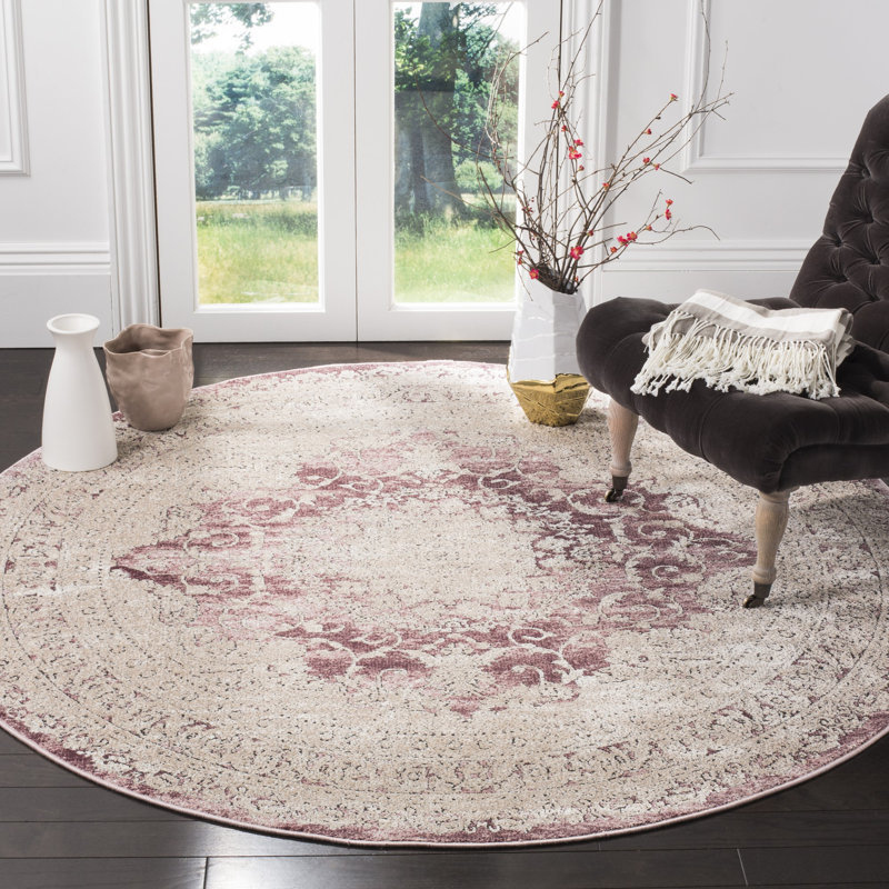 Tapis oriental rose / beige Prager, Rectangle 10 pi x 14 pi