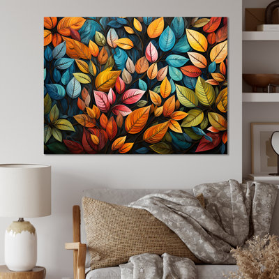 «Abstract Leaves Wilderness Collage I», reproduction sur toile