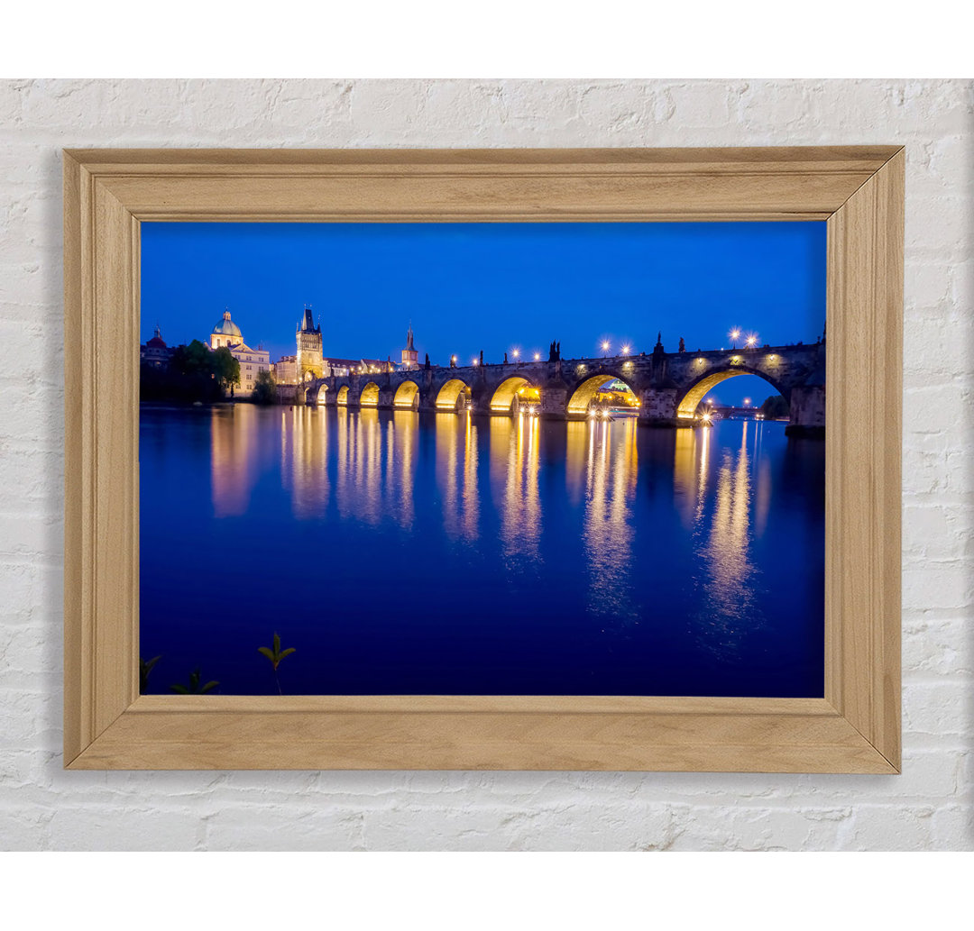 Charles Bridge Blues - Einzelner Bilderrahmen Kunstdrucke