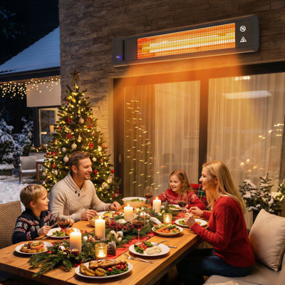 Canopy-style suspended Patio Heater
