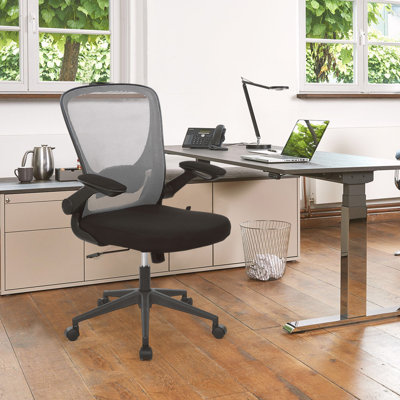 Fauteuil de bureau pivotant à hauteur réglable avec support en bois