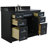 Romine 49 " W Freestanding Standard Free Standing Single Double Single Vanity Bathroom Vanity With Granite Top-796815750