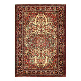 Canvello Silkroad Sarouk Modern Vintage Rug - 4'8" X 6'10"