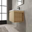 Armoire de salle de bain 24 po pour grands espaces - Contreplaqué de chêne moderne robuste et installations de rangement suffisantes-1715422211