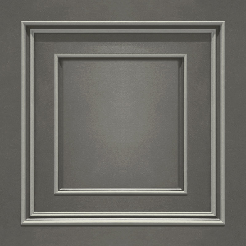 Aragorn 1m x 0.5m Textured Metallic Non-Pasted Roll, Silver/Gunmetal