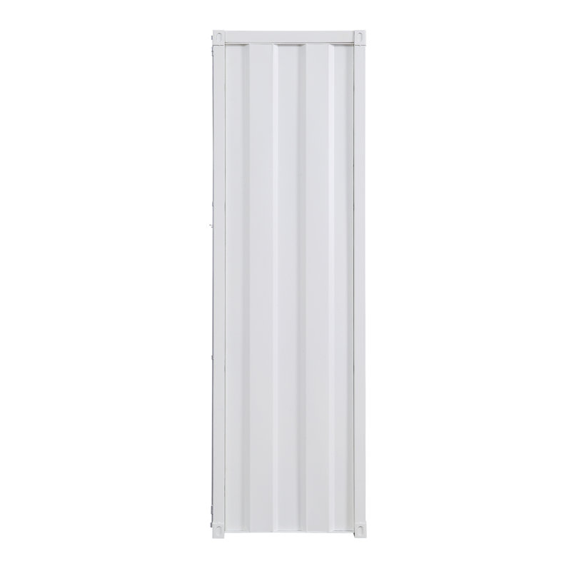 Garde-robe avec serrure de contenant pleine longueur, Blanc
