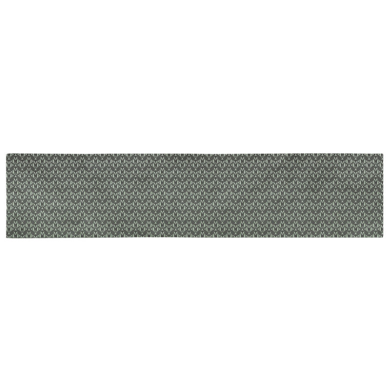 Avicia Art Deco Table Runner, 90" x 16", Green Ombre, Cotton Twill
