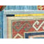 Tapis bleu ciel en laine noué à la main 9 K x l 9 pi x 11 pi 10 po 2BB297C677F84BC6AC098A8D3AD1647B