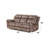 Zubaida Two Tone Grey Velvet Recliner Sofa w/USB Port & Drop Down Table-953050027