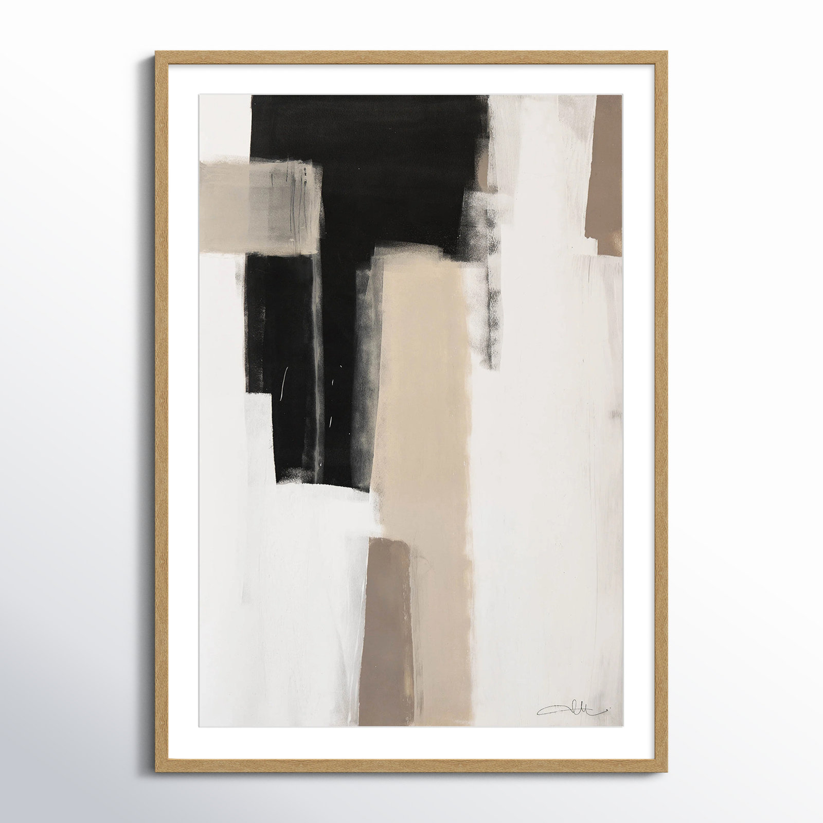 Earth Scapes I by Casa Fine Arts, 41.5" H x 29.5" W x 1.25" D, Natural Woodgrain Picture Framed
