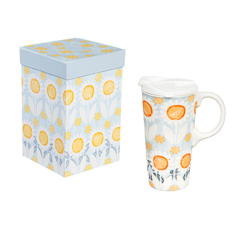 Evergreen Enterprises, Inc 17 fl. oz. Insulated Ceramic Travel Mug with