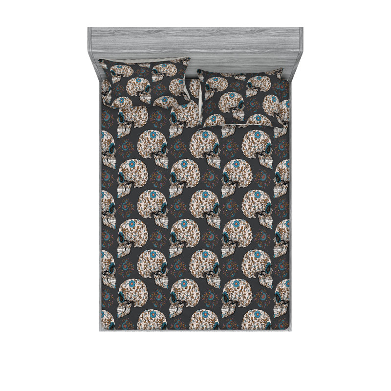 Drap-housse et taie décorative Ambesonne, Ensemble de draps très grand californien avec 2 t