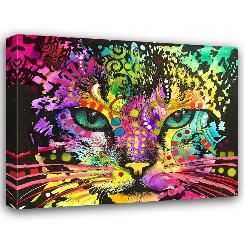 Art tendu sur toile tendue avec la collection Dean Russo, titre: Dont Look Away, H 36 po x l 44 po