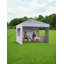 10x10 FT Commercial Pop-Up Canopy with One-Push Set-up, Waterproof UV Protection, 4 Detachable Sidewalls, Adjustable Height, Sturdy Steel Frame, Event Tent-1685297935