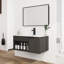 Meuble-lavabo simple 24 po avec comptoir en céramique et meuble-lavabo flottant 24 po-129398113