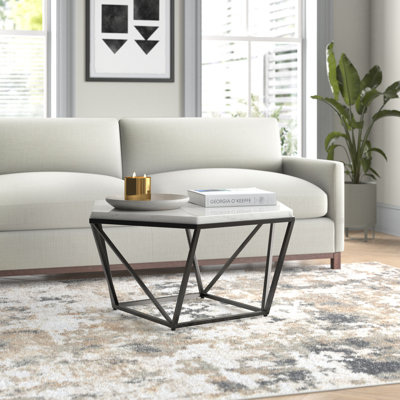 Firebaugh Marble Top Coffee Table