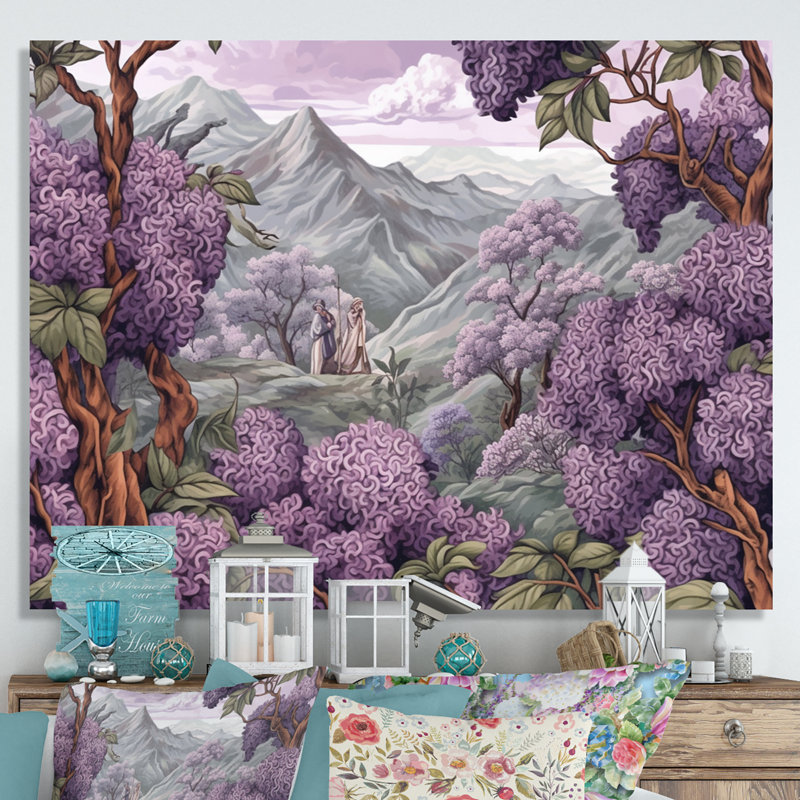 «Lilac mauve», impression sur toile, H 30 po x l 40 po x P 1,5 po, Toile tendue