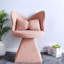 Fauteuils pivotants d'appoint, fauteuil de coiffeuse compact en velours de chenille rose pour la maison