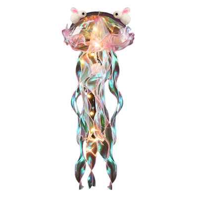 Night Light Colorful Jellyfish Lamp Jelly Fish Lanterns Under The Sea Mermaid Party Decoration Table Centerpiece Theme Birthday Wedding Party Supplies