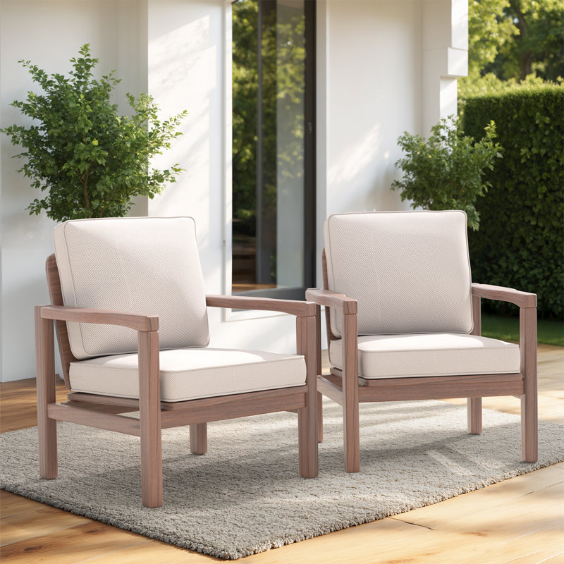 Coussins de siège profond pour l'extérieur, Beige