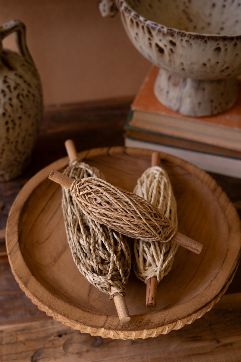 Hudson 3-Piece Paper Rope Spools Sculpture