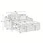 Canapé-lit pliable polyvalent de 55,51 pouces-123054097